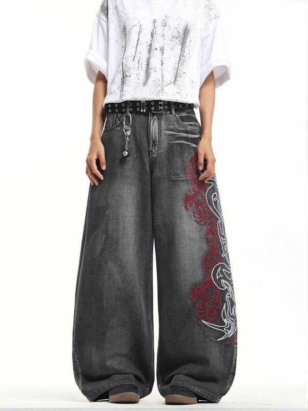 Men's Loose-Fit Wide Leg Jeans - Image 3